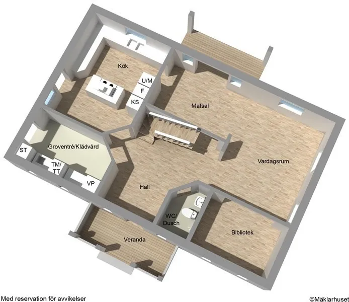 Nedre plan-3D